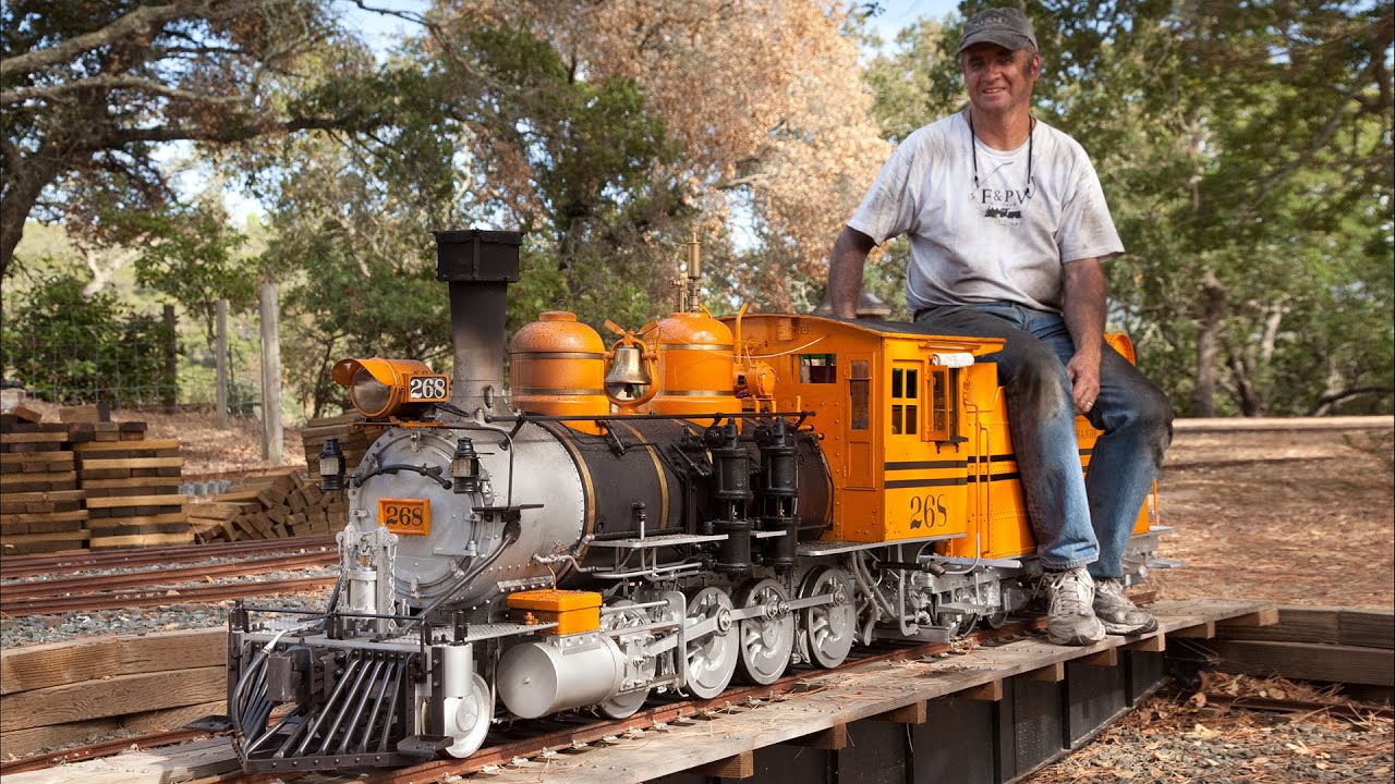 Flintridge & Portola Valley - firing up the bumblebee #268 - live steam