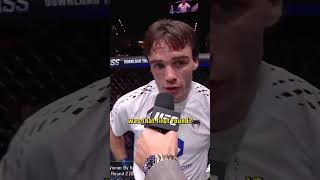 Luke Riley was shocked by the first round 🤣 #ufcqatar