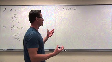 Intermediate Algebra Lecture 6.2:  Factoring Polynomials (Trinomials) With a = 1