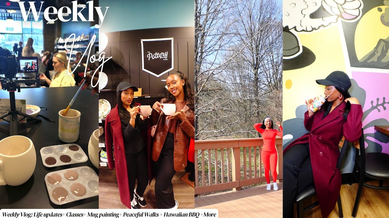 Weekly Vlog: Life updates+ Classes+ Mug painting+ Peaceful Walks ...