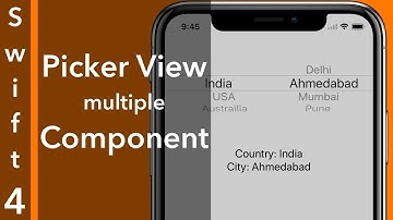 Multiple Components in UIPickerView (Swift 4 + Xcode 9.0)
