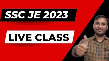 SSC JE 2023 || Live Class || Demo Class