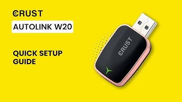 CRUST AutoLink W20 | Wireless CarPlay & Android Auto Adapter Setup Guide 🚗✨