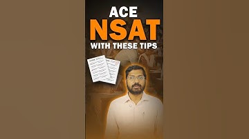 NSAT Exam Details, Preparation, Syllabus, PYQ - How to Crack NSAT Exam?