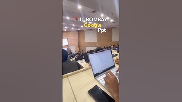 IIT Bombay Pre Placement Talk 🗣️ 🧳| Google 🤯 Insights 🔥 #iitbombay #placements #shorts #college