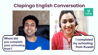 Clapingo English Conversation Practice with Indian Tutor | Speak English Fluently screenshot 1