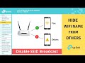 Hide your wifi network name ssid in tplink router