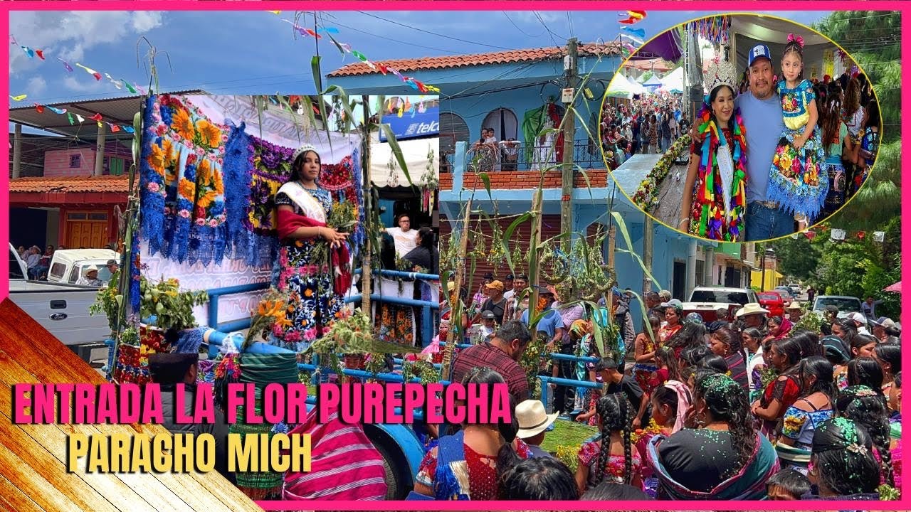 Entrada de la flor PURÉPECHA 2024/ Paracho Mich/ feria de la GUITARRA
