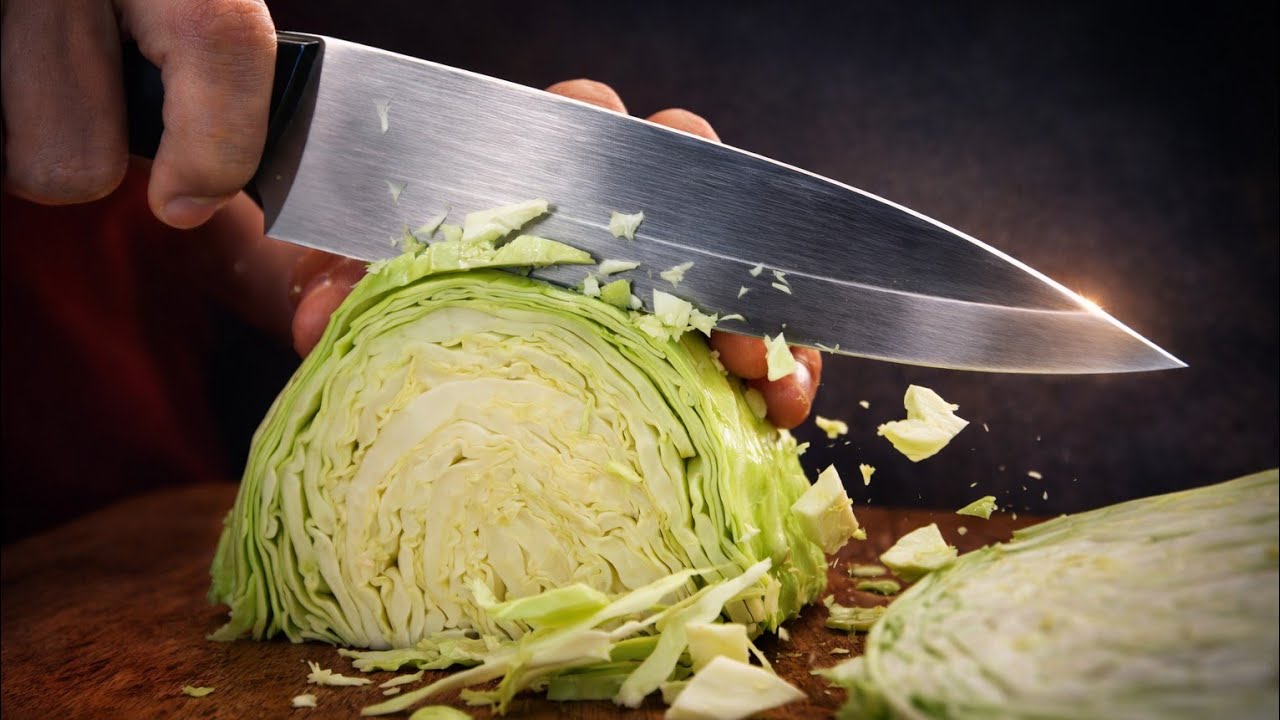 Crunchy Cabbage Cutting ASMR | Satisfying Slicing Sounds (No Talking ...