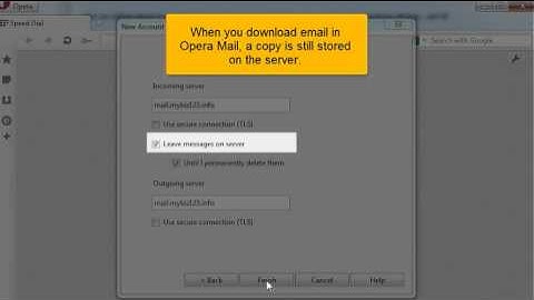 How to configure mail accounts with Opera at Innerplanet Web Hosting