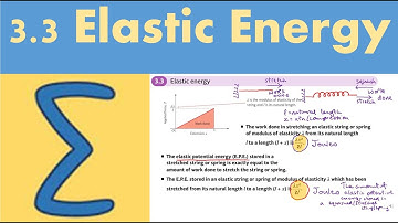 3.3 Elastic energy (FM1 - Chapter 3: Elastic strings and springs)