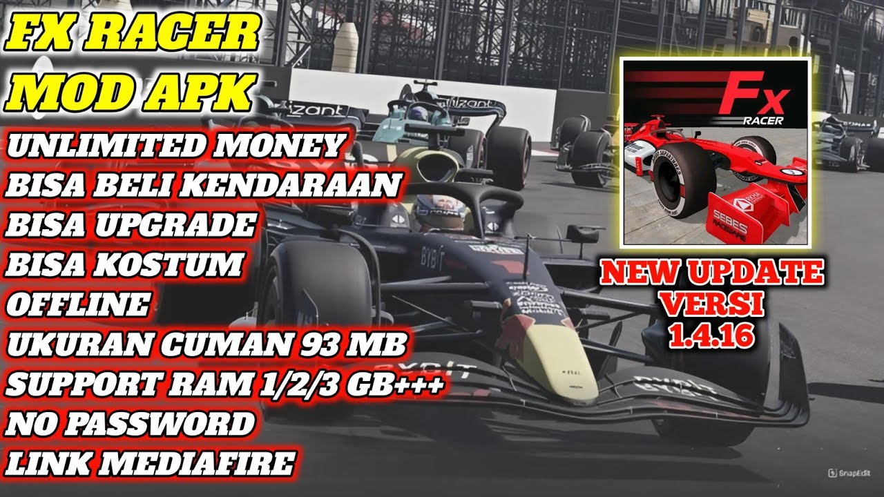 Fx Racer mod apk terbaru versi 1.4.16 new update mod