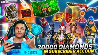 Buying 40,000+++ Diamonds In Subscriber Account || LIVE REACTION At Garena Free Fire 2021 screenshot 5