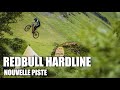 On ride la nouvelle piste de la redbull hardline 