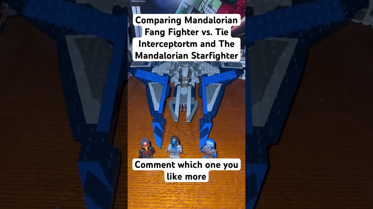 Comparing Mandalorian Fang Fighter and Mandalorian Starfighter 