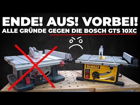 Forfølgelse heks At redigere Warum muss die Bosch GTS10 xc gehen? Warum ist die Dewalt 7492 so viel  besser? - YouTube