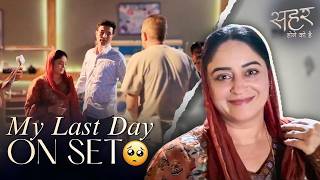 My Last Day On Set🥺 | Set Pe Sabko Bye Bol Diya | Mahhi Vij
