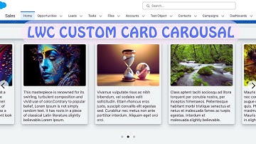 LWC Custom Card Carousal