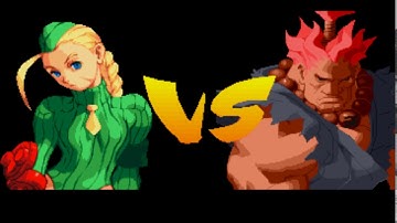 Street Fighter Alpha 2 Gold (PS1) Exclusive Hidden Character: Cammy gameplay.