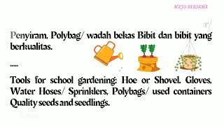 P5. Media tanam berkebun disekolah/ P5. Gardening planting media at school.