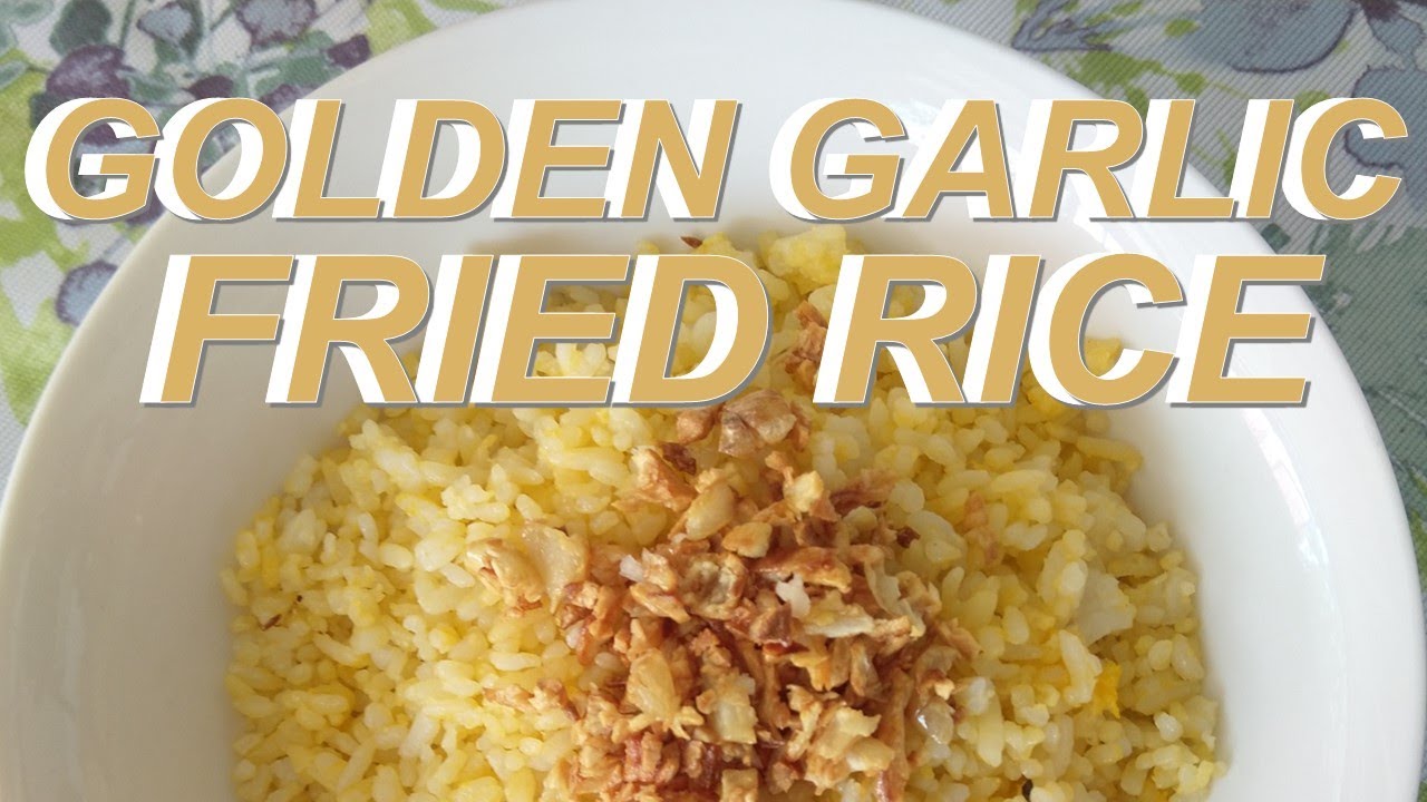 Golden Garlic Fried Rice 3 ingredients only! YouTube