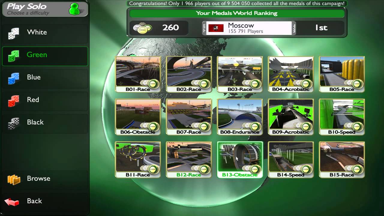 Trackmania Nations Forever all 260 Medals - YouTube