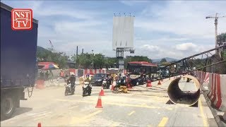 Crane topples over in Ampang; operator injured