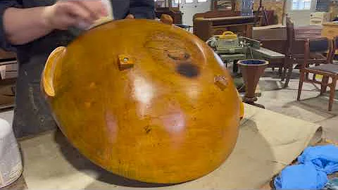 Refinishing a viewer's hand-carved family heirloom