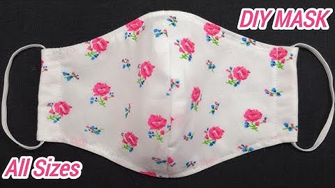 ALL SIZES VERY VERY EASY 3 LAYER PATTERN MASK | Face Mask Sewing Tutorial | DIY Cloth Face Mask Easy