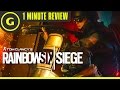 Tom clancys rainbow six siege  1 minute review