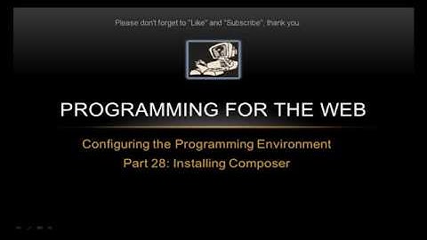How to install Composer Globally - Programming for the Web