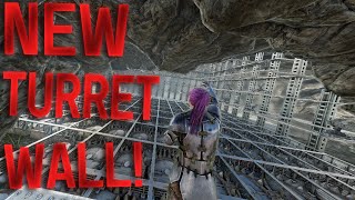 BUILDING OUR NEW TURRET WALL!  - ARK MTS - Season 5