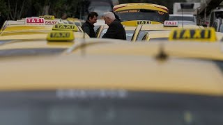 Athens taxi drivers launch strike the same day as public transport stoppage