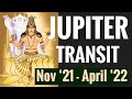 Jupiter Transit Aquarius Nov 20th - April 13th 2022 ALL SIGNS (Vedic Astrology)