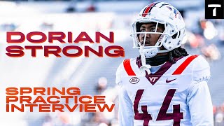 Dorian Strong Spring Practice Interview | Virginia Tech Football