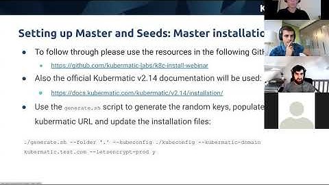 Online Meetup: Installing Kubermatic Kubernetes Platform