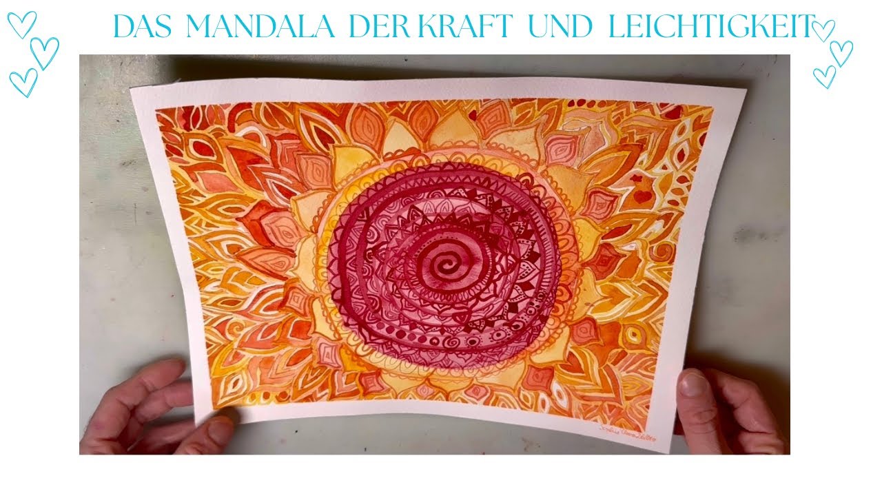 Die Hochzeit der Kraft und der Leichtigkeit vereint in einem Bild ( Mandala ) Sophiesuniversum 