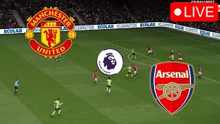 Manchester United vs Arsenal🔴LIVE English Premier League 2024 Match Today Video Game Simulation
