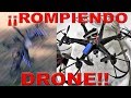 ROMPIENDO UN DRONE EN 5 MINUTOS!! MALO MALO