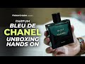Bleu de chanel parfum  cinematic unboxing and hands on 