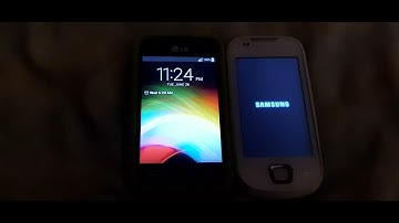 LG Optimus Fuel vs Samsung i5800 boot comparison, android version, and shutdown