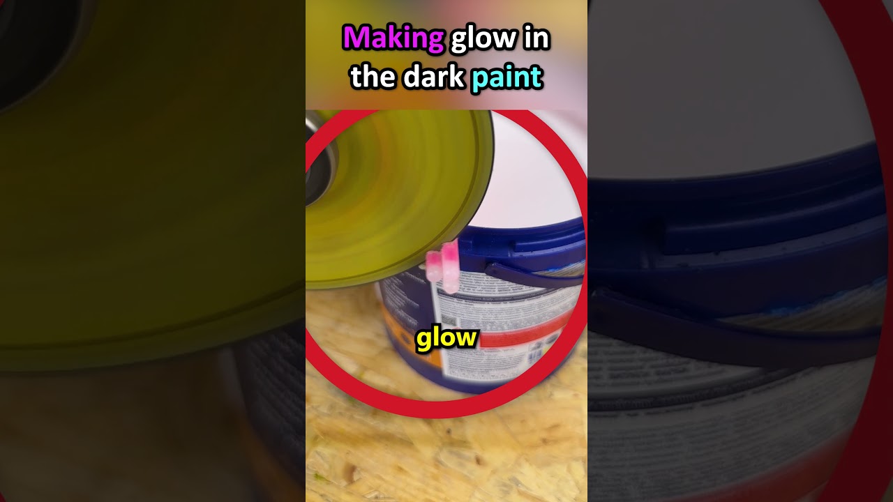 Making glow in the dark wall paint 