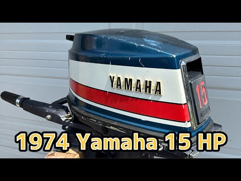 1974 Yamaha 15 HP outboard motor