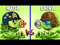 Every Peashooter &amp; Pea Vine CHINA vs INTERNATIONAL version - Who Will Win? - PVZ 2 Battlez