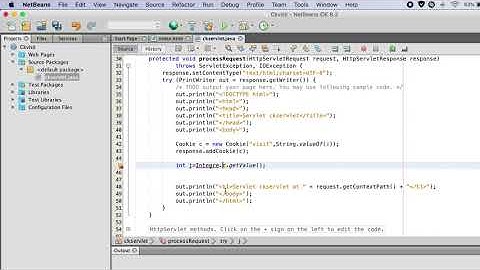 A servlet that uses Cookies to store the number of times a user has visited servlet.