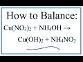 Balancing Chemical Reactions Concepts