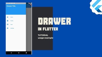 Flutter-  Drawer Widget Tutorial
