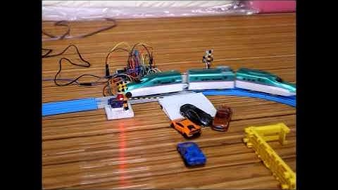 Arduino プラレール用遮断機