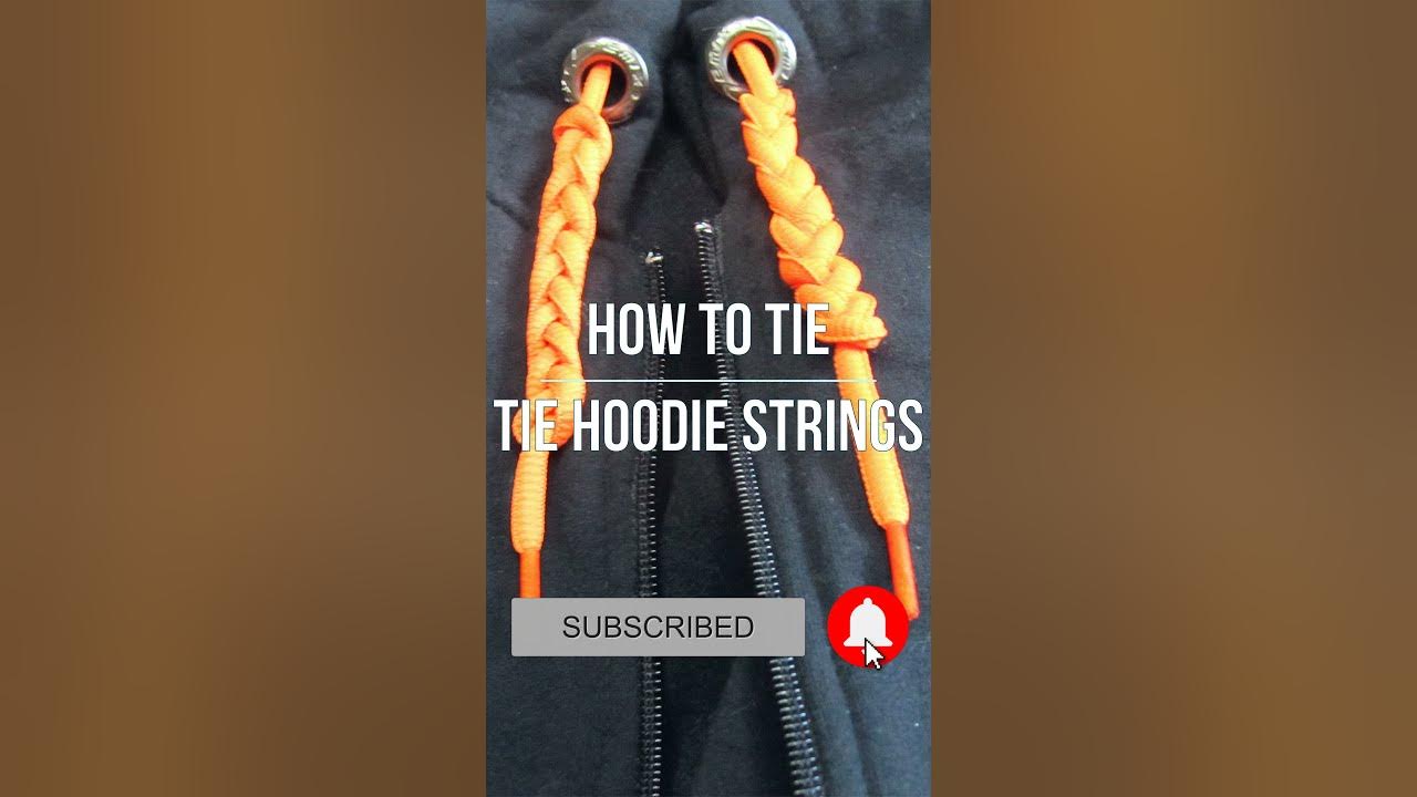 Ave Craft: How to Tie Hoodie Strings for beginners. Easy instructions for  tying hoodie knots. 