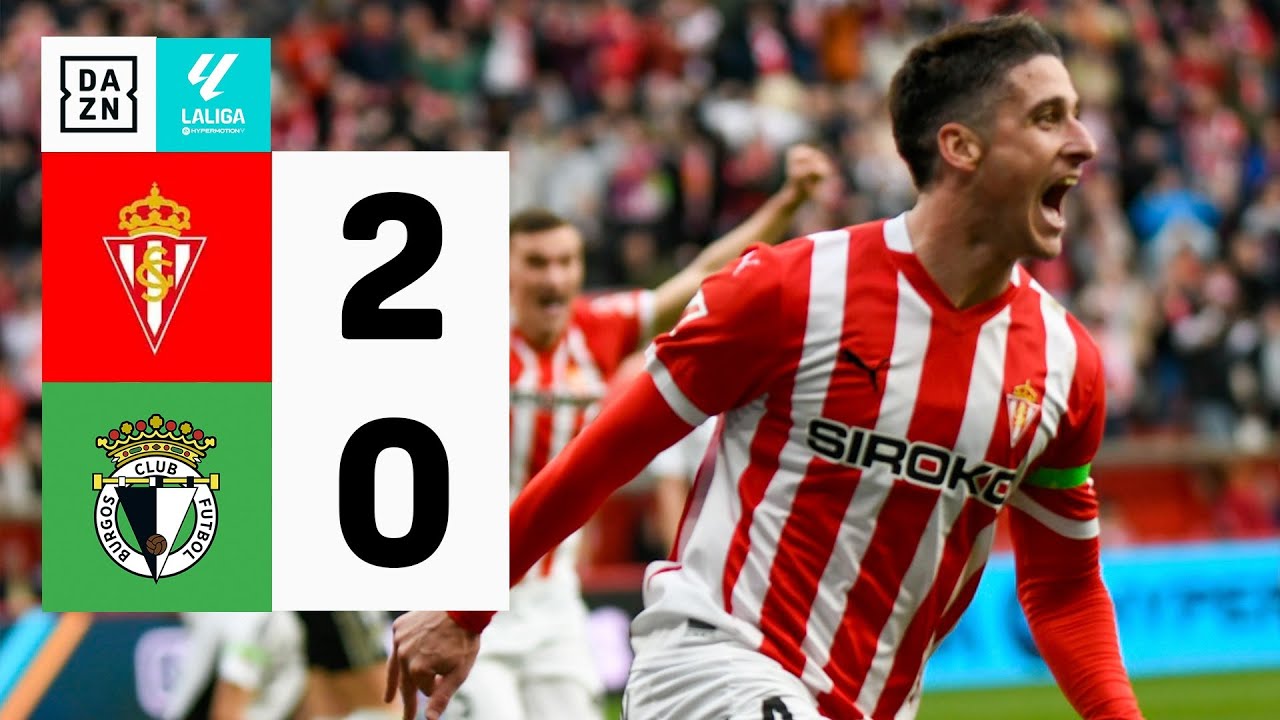 Real Sporting vs Burgos CF (2-0) | Resumen y goles | Highlights LALIGA ...